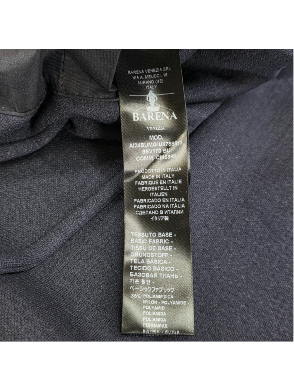 Barena Venezia Mens IT 56 Torceo Navy Ribbed Knit Wool Blazer Made Italy $890 - Picture 11 of 16